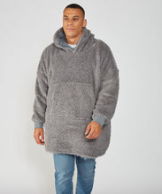 Load image into Gallery viewer, The oversized cosy reversible shaggy sherpa hoodie
